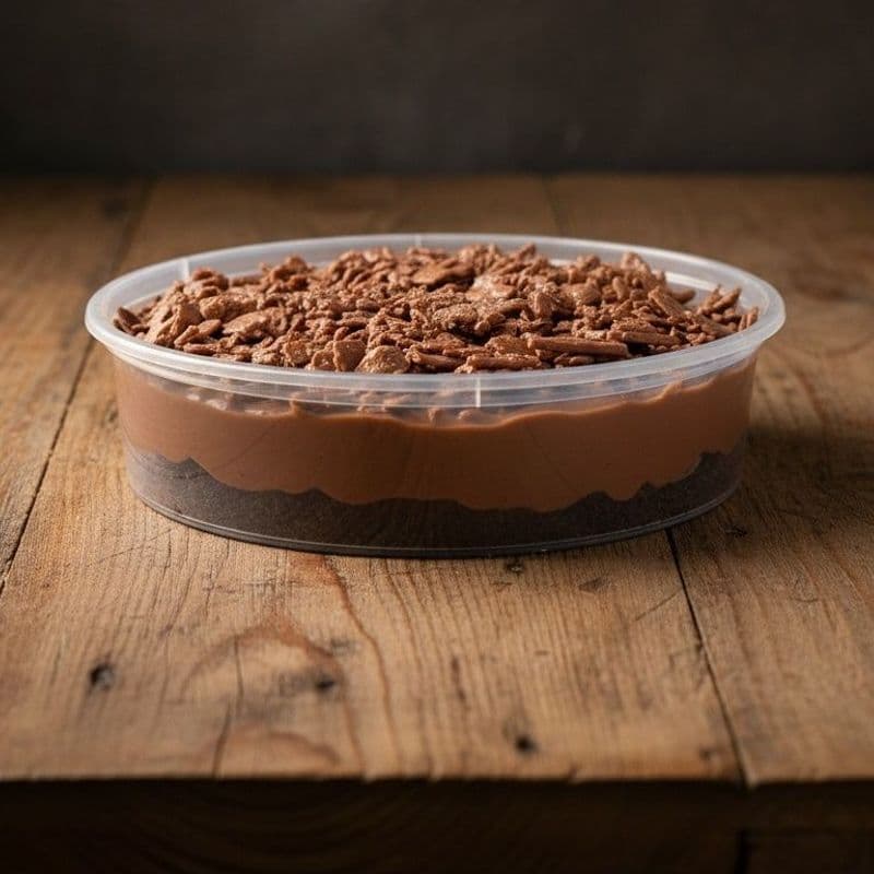 Crunchy Chocolate Cake For One